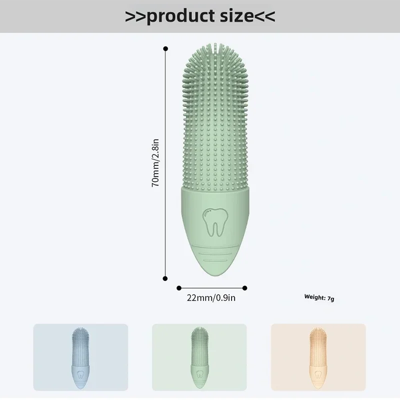 360° Pet Finger Toothbrush Silicone Dental Cleaner