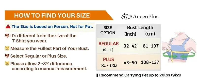 Soft Cotton Carrier Sling for Small Dogs and Cats– Adjustable & Hands-Free
