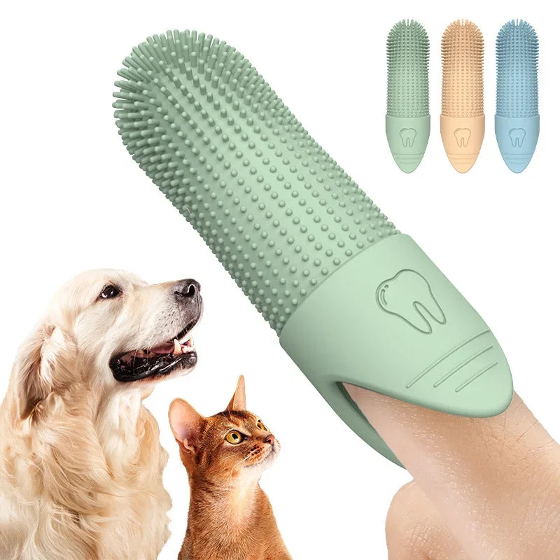 360° Pet Finger Toothbrush Silicone Dental Cleaner