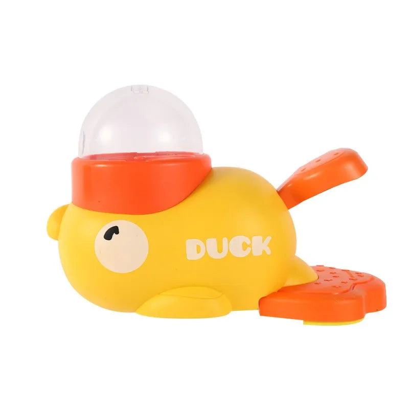 Yellow Duck Cat Treat Dispenser Toy