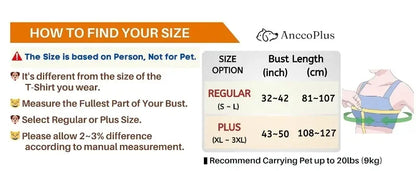 Soft Cotton Carrier Sling for Small Dogs and Cats– Adjustable & Hands-Free