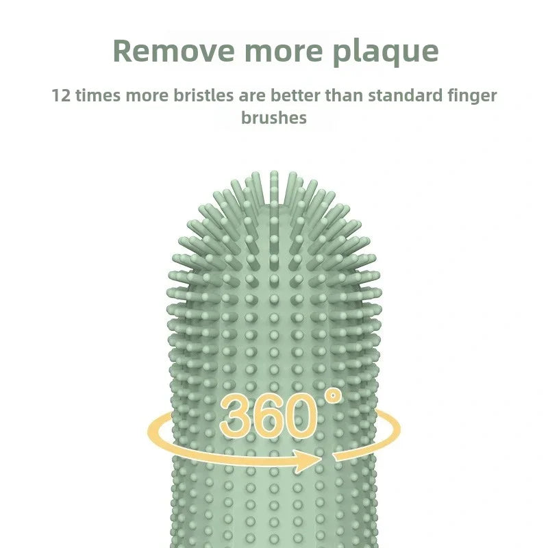 360° Pet Finger Toothbrush Silicone Dental Cleaner