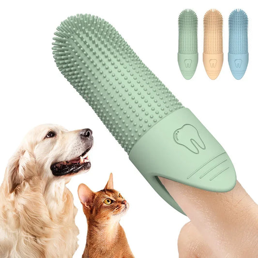360° Pet Finger Toothbrush Silicone Dental Cleaner